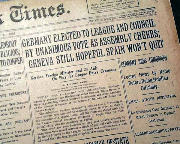 German entrance into the League of Nations