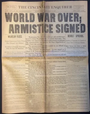 Armistice ending WWI