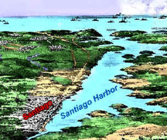 Battle @ Harbor of Santiago de Cuba.