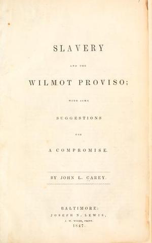 1846 Wilmot Proviso