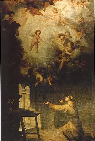 La visión de San Antonio de Padua