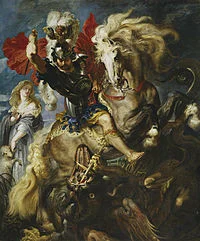 Lucha de San Jorge y el dragón