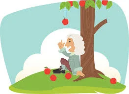 Isaac Newton relata la llei de gravitació universal