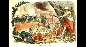 The collapse of the First Republic after the Battle of La Victoria, leading to Spanish control being reasserted.