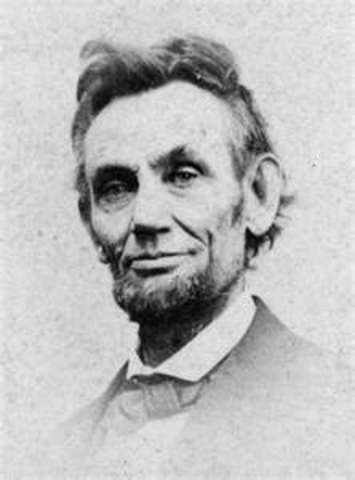 March 4, 1861 Lincoln is president
