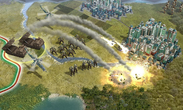 I start playing Civilization V.