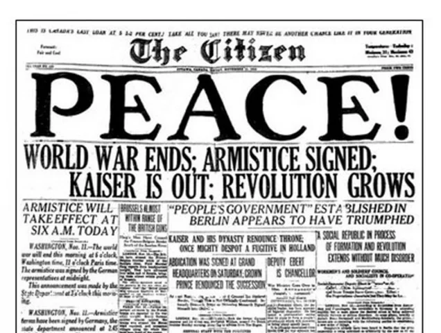 Armistice ending WWI