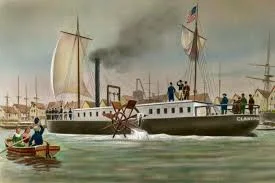 R. Fulton's steamboat
