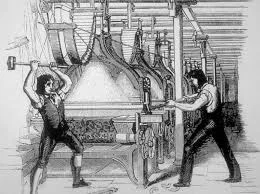 Luddites opposed machines in textile industry