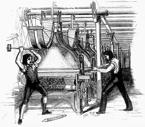 ludditer oppered machines