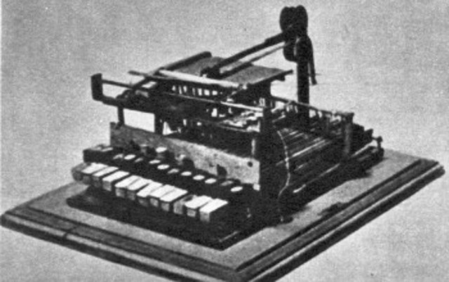 Máquina Patentada semejante a Las teclas blancas y Negras de un Piano