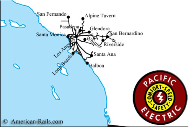 The Pacific Electric Railway was extended to Santa Ana