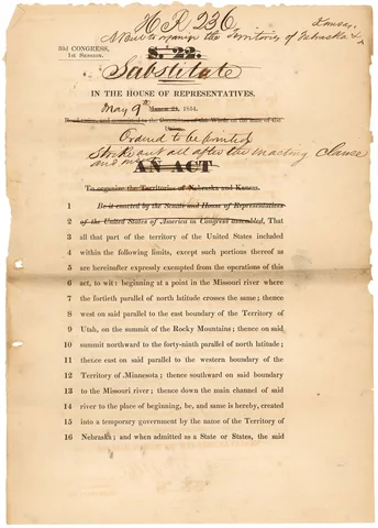The Kansas Nebraska Act