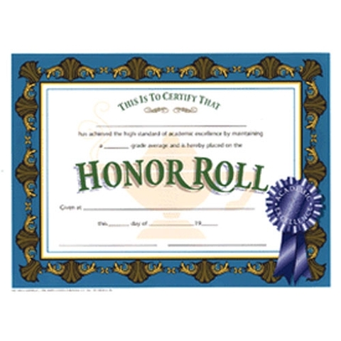 First time on honor roll