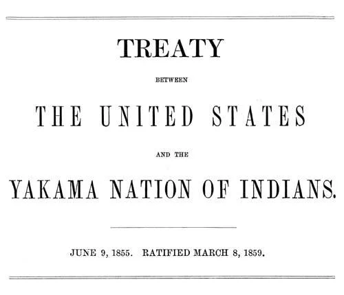 Yakama tribe treaty