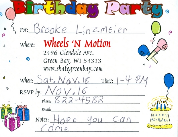 I had a rollerblading party