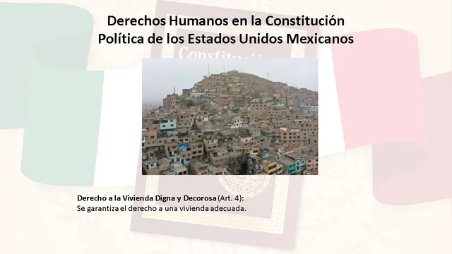 Derecho a la Vivienda Digna y Decorosa (Art. 4)