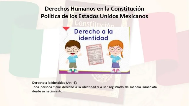 Derecho a la Identidad (Art. 4)