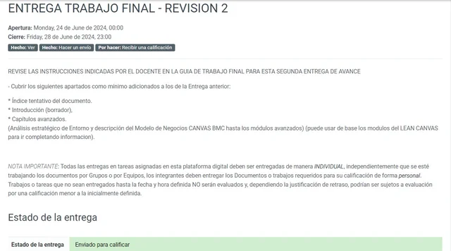 Segunda presentación de avance trabajo final