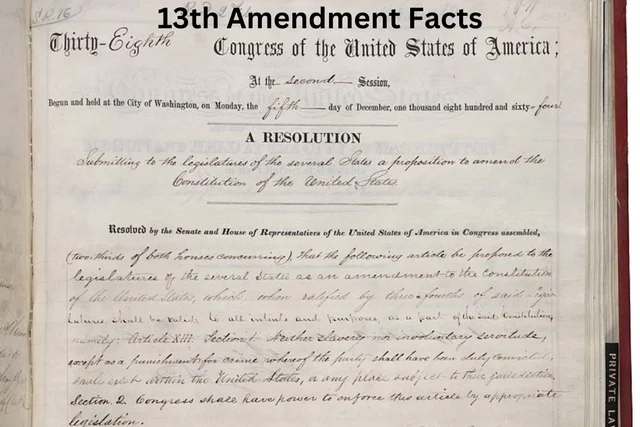 The text of the 13th Amendment