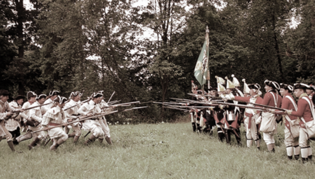 Clashes between British and colonal soldiers