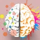 Ilustracion cerebro como concepto de neuropsicologia clinica