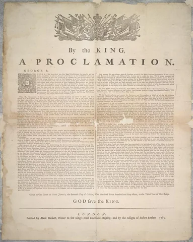 The Royal Proclamation determines that First Nations are sovereign