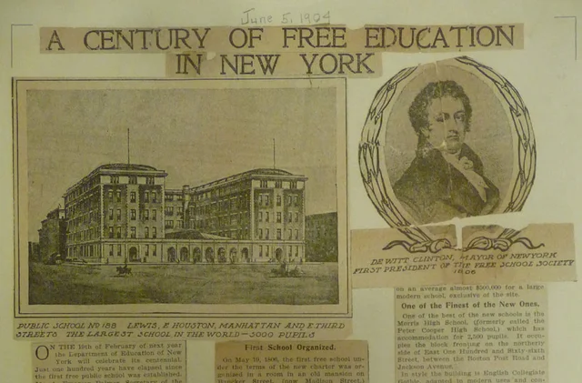 1805: New York Public School Society