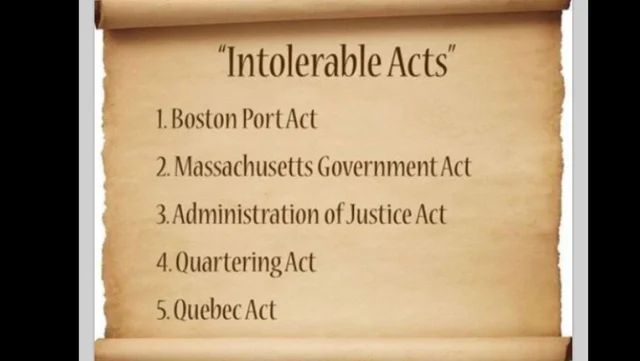Intolerable Acts