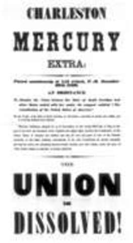 1860 Southern States Secede