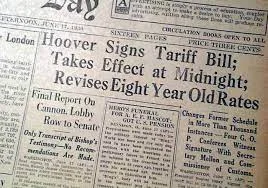 The Smoot-Hawley Tariff Act