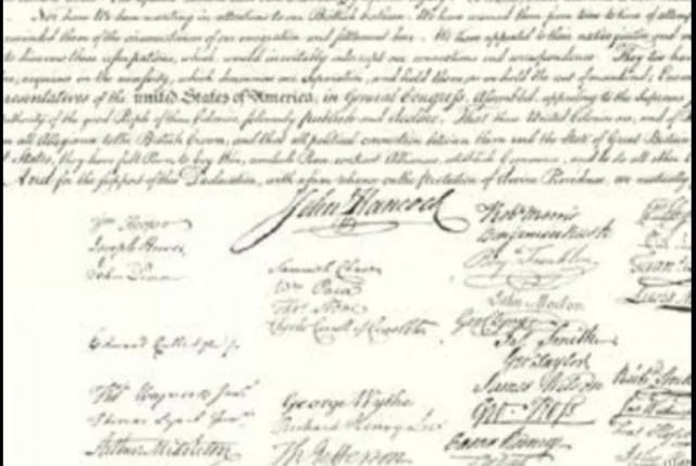 The Declaration of Independence is Signed