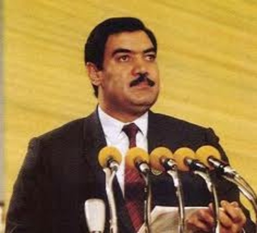 CIA prediction of the fall of Mohammed Najibullah