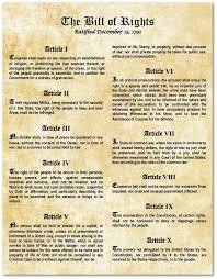 La Carta de Derechos de Estados Unidos.