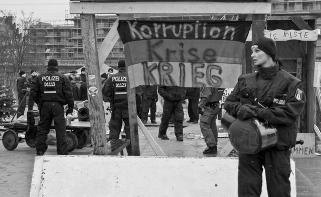 Räumung des BundespressCAMPS