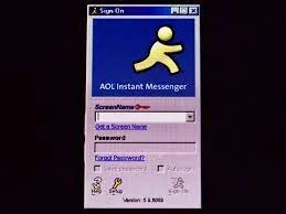 When does AOL launch instant messenger?