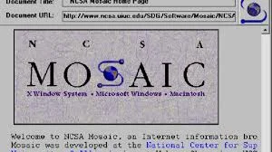 When was the Mosaic web browser launched?