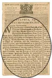 Olive Branch Petition sent to England