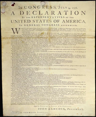 The Declaration of Independance