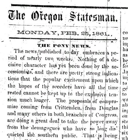 February 1861 Crittenden Plan