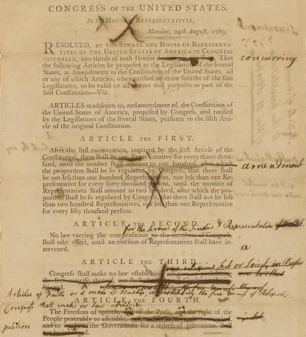 Bill of Rights adopted