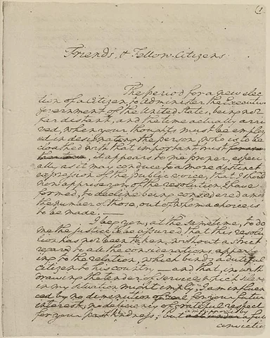 Washington's farewell address