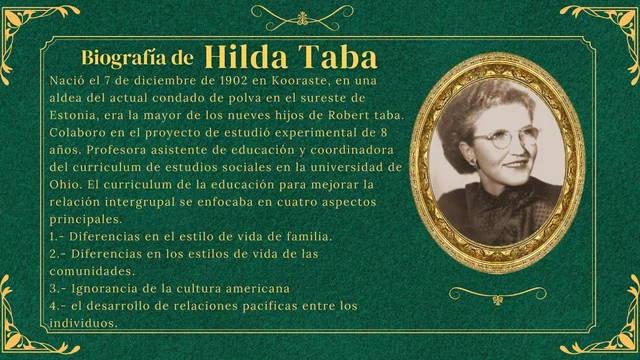 Hilda Taba (1974, p. 10)