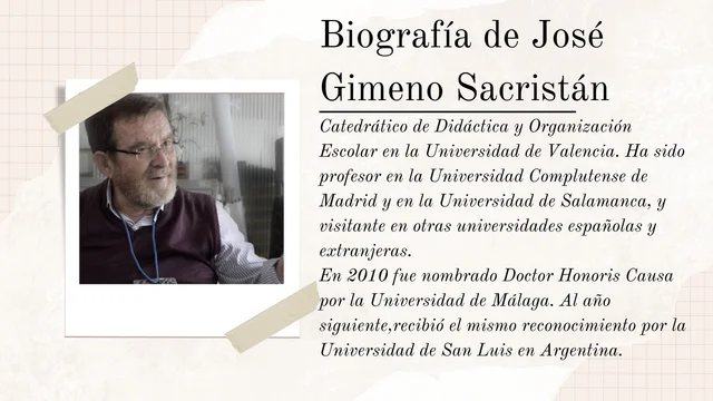 José Gimeno Sacristán (1988, p. 13-62)