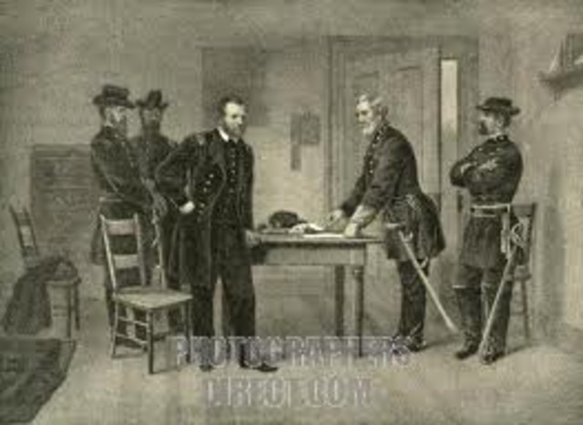 .    April 1865 -- Surrender at Appomattox Courthouse
