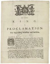 The olive branch petition sent to England