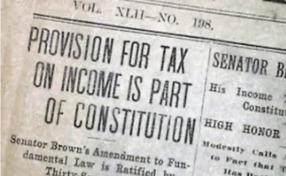 The 16th Amendment is Passed