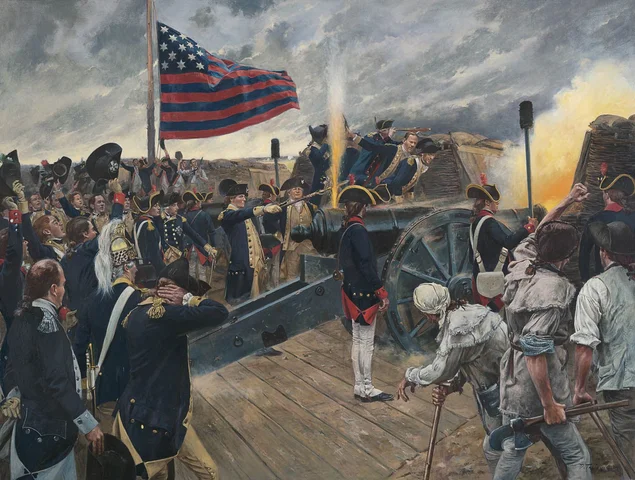 The battle of Yorktown