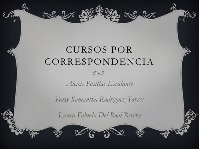 cursos por correspondencia