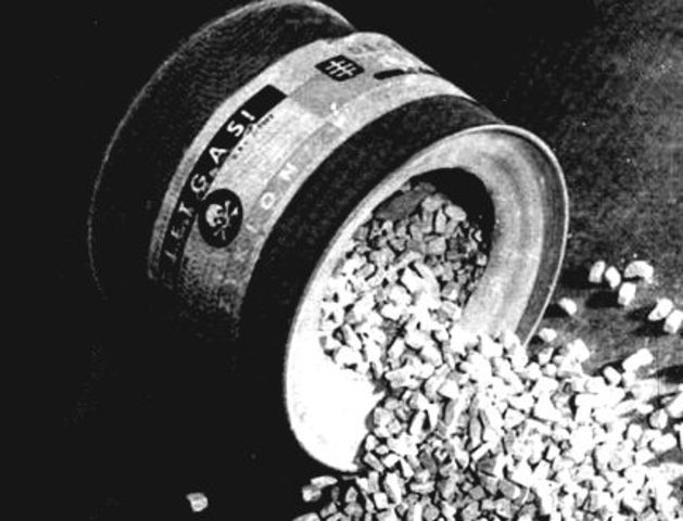First experimental use of gas chambers at Auschwitz.
